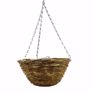 Wickerwork hanging flower basket - 30 cm - model FL5294