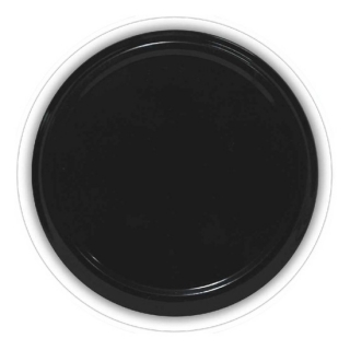 Capac borcan (filet in sase puncte) - negru - Ø 82 mm - 