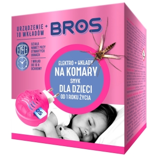 Προστατευτικό απωθητικό κουνουπιών ασφαλές για τα παιδιά + 10 πινακίδες αναπλήρωσης - Bros - 