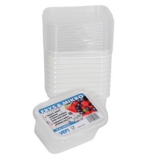 Recipiente de armazenamento de alimentos - perfeito para congelar frutas e legumes - 0,45 litros - 12 unidades - 