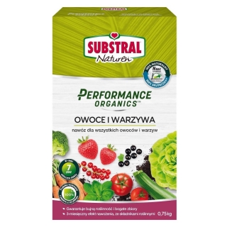 Engrais 100% naturel pour fruits et légumes - Performance Organics de Substral - 0,75 kg - 