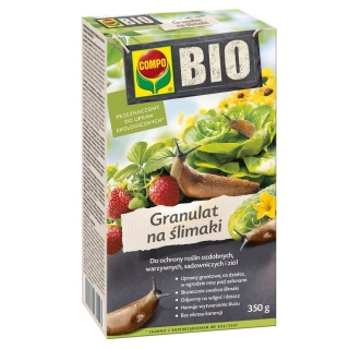 BIO pretgliemežu un gliemežu granulāts - organiskām kultūrām - Compo - 350 g - 