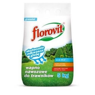 Kalk för gräsmattor med mossa - Florovit - 5 kg - 