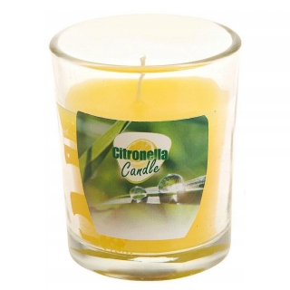 Mosquito repelling candle - Citronella - glass casing