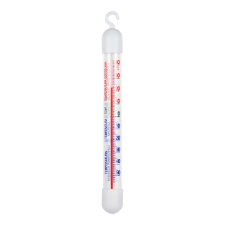 Fridge and freezer thermometer - with hanger