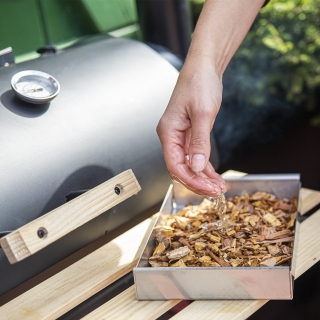 Дървесен чипс за пушене и барбекю - 100% сладка череша - 0,45 кг - 