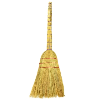 Sorghum fibre broom without a handle - 76 cm