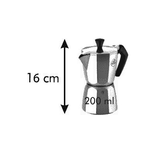 Máquina de café expresso fogão - PALOMA - com 3 xícaras - 