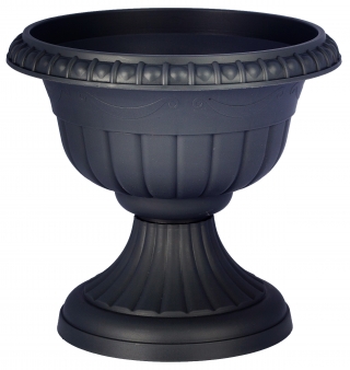 "Roma" urn-shaped planter - 25 cm - anthracite-grey