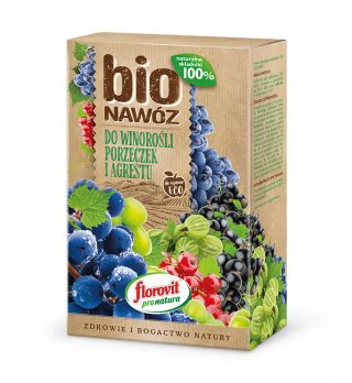 BIO Hnojivo na révu, rybíz a angrešt pro organické kultury - Florovit® - 700 g - 