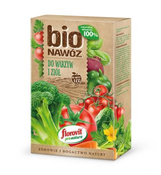 BIO rostlinné a bylinné hnojivo pro organické kultury - Florovit® - 800 g - 