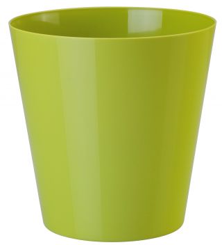 Casing pot bundar "Vulcano" - 22 cm - pistachio-hijau - 