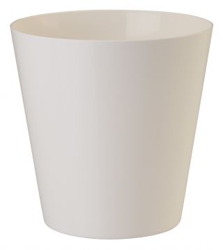 "Vulcano" round pot casing - 9.5 cm - white