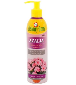 Azalija, rododendras, kamelija ir acidofilinės augalinės trąšos su pompa - Zielony Dom® - 300 ml - 
