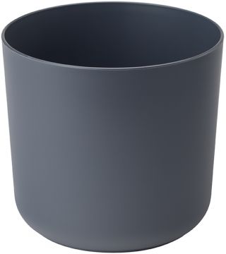 "Aruba" round pot casing - 13 cm - anthracite-grey