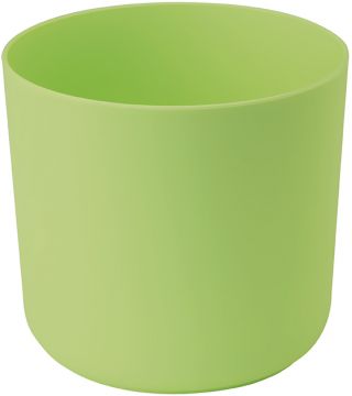 Cache-pot rond "Aruba" - 13 cm - vert lime pastel - 