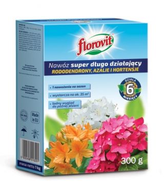 Īpaši ilgstošas darbības mēslojums - rododendri, acālijas un hortenzijas - Florovit® - 300 g - 