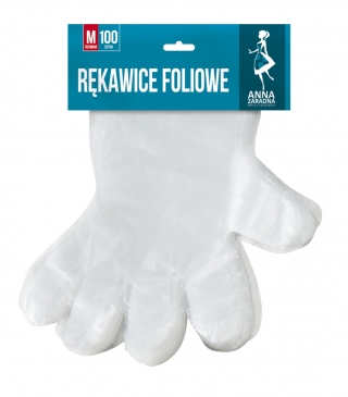Disposable food prep gloves size M - 100 pcs