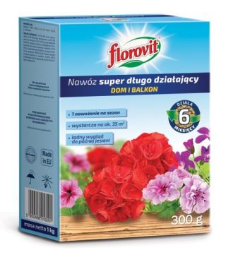 Izredno dolgotrajno gnojilo - za dom in balkon - Florovit® - 300 g - 