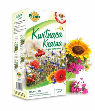 Blomsteland - Sommerbuketter - et udvalg af lange, rigeligt blomstrende blomster og urter - 200 g -  - frø