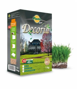 Decoria - декоративна суміш для насіння газону в англійському стилі - Planta - 1 кг - 