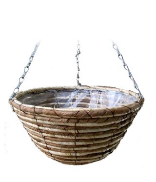 Wickerwork hanging flower basket - 30 cm - model FL8255