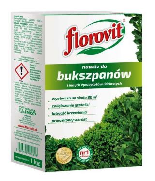 Gnojivo za kutije i listopadne živice - povećava gustoću - Florovit® - 1 kg - 