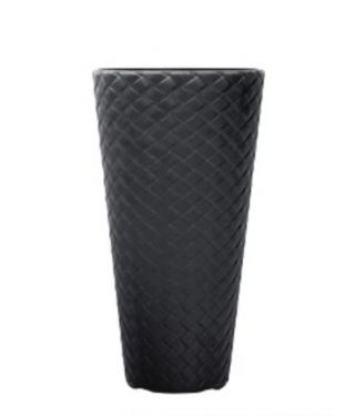 „Matuba slim“ apvalus vazonėlis - lengvas ir dekoratyvus - 30 cm - pilkas antracito - 