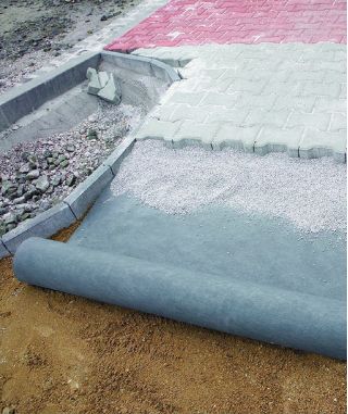 Grey geo-fleece - for mulching -  2.00 x 25.00 m