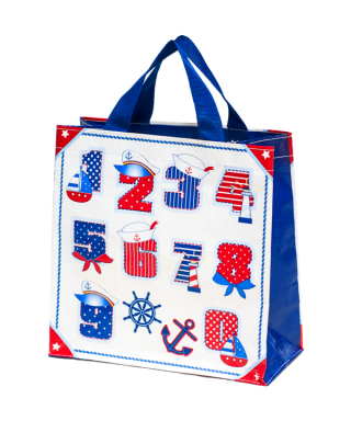 समुद्री शॉपिंग बैग - 26 x 26 x 12 सेमी - 