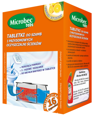 Bros - Microbec Ultra - Onglets de biodégradation Cesspool - 5 x 20 g - 