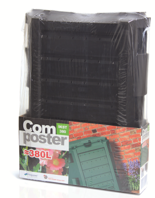 Kompostilaatikko - Compogreen - 380l - musta - 