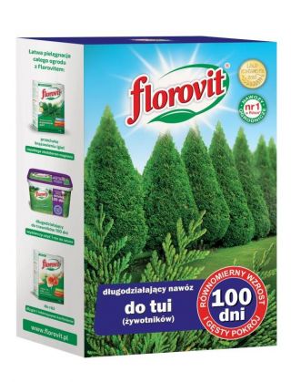 Fertilizzante "100 dni" (100 giorni) per tuja (arbovitaes) - Florovit® - 1 kg - 