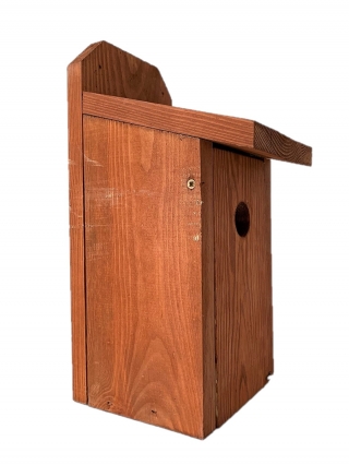 Birdhouse per tette, passeri d'albero e pigliamosche - da montare su pareti - marrone - 