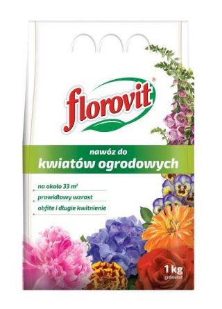 Gnojilo za vrtno cvetje - obilno in dolgo cvetoče - Florovit® - 1 kg - 