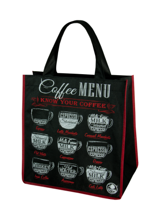 Pirkinių krepšys - 34 x 36 x 22 cm - kava - 