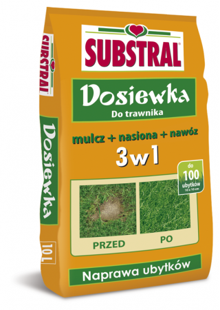 Pacote de ressemeadura de gramado - preenche até 100 espaços - Substral® - 10 litros - 