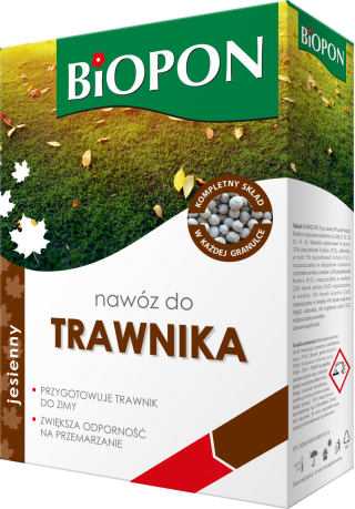 Autumn lawn fertilizer - hardens and protects the lawn before the winter - Biopon - 3 kg