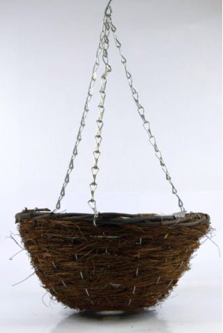 Wickerwork hanging flower basket - 30 cm - model FL5283