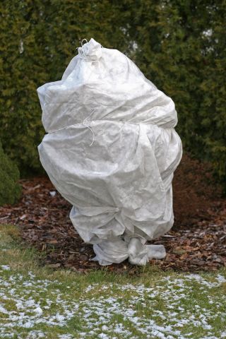 Белый зимний флис (агротекстиль) - защищает растения от мороза - 1,60 х 20,00 м - 