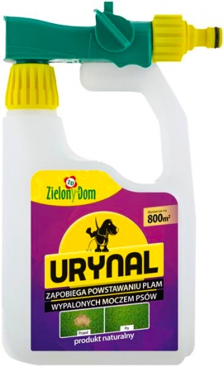Bảo vệ cỏ khỏi nước tiểu của chó - Urynal - một bình tưới sẵn sàng để sử dụng - Zielony Dom - 950 ml - 