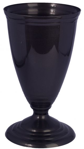 Vase bas "Polo" - gris graphite - 
