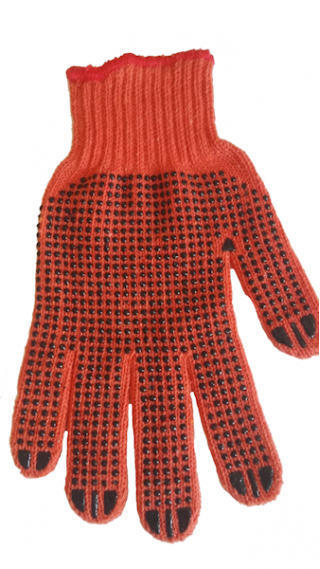 Beschermende handschoenen - met PVC grip dots - 