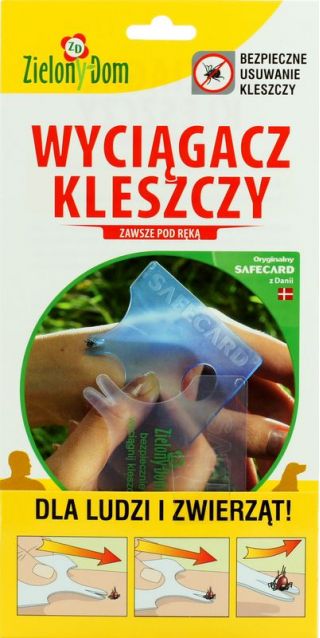 Práctica tarjeta de eliminación de garrapatas para personas y animales - Zielony Dom - 