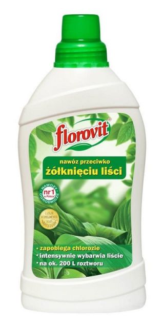 A sárguló levelek orvosolják a műtrágyát - Florovit® - 1 l - 