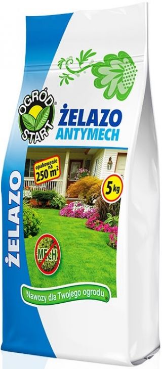 Hierro anti-musgo - el fertilizante anti-musgo más eficaz - Ogród-Start® - 5 kg - 