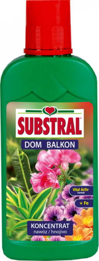 Hnojivo pro domácí a balkonové rostliny - koncentrát pro 140 litrů roztoku připraveného k použití - Substral® - 