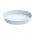접시가있는 가벼운 둥근 화분-13.5 cm-흰색 - 