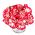 Raspberry Ripple Carnation seeds - Dianthus caryophyllus - 110 seeds