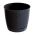 Pot bunga pusaran dengan piring - Ratolla - 14,5 cm - Anthracite - 